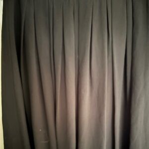 White House | Black Market Black Pleated Silky Skirt Size 2